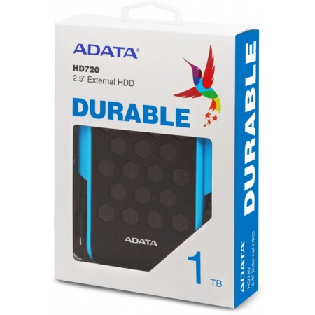 Жесткий диск A-Data USB 3.0 1TB AHD720-1TU31-CBL HD720 DashDrive Durable 2.5" синий