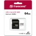 Флеш карта microSDXC 64GB Transcend TS64GUSD300S-A + adapter