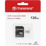 Флеш карта microSDXC 128GB Transcend TS128GUSD300S-A + adapter