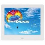 Фоторамка Digma 8" PF-843 IPS 1024x768 белый пластик ПДУ Видео