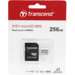 Флеш карта microSDXC 256GB Transcend TS256GUSD300S-A + adapter