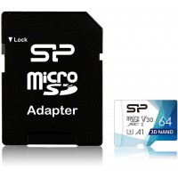 Флеш карта microSDXC 64GB Silicon Power SP064GBSTXDU3V20AB Superior Pro Colorful + adapter
