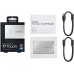 Накопитель SSD Samsung USB-C 1Tb MU-PC1T0S/WW T7 Touch 1.8" серый