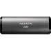 Накопитель SSD A-Data USB-C 256Gb ASE760-256GU32G2-CTI SE760 1.8" серый