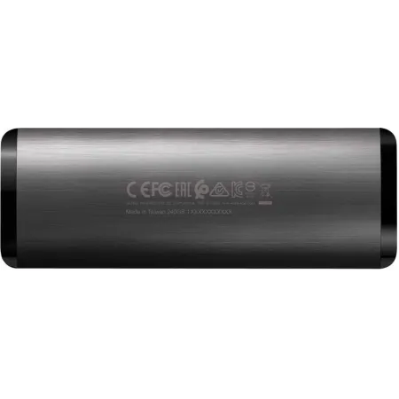 Накопитель SSD A-Data USB-C 256Gb ASE760-256GU32G2-CTI SE760 1.8" серый