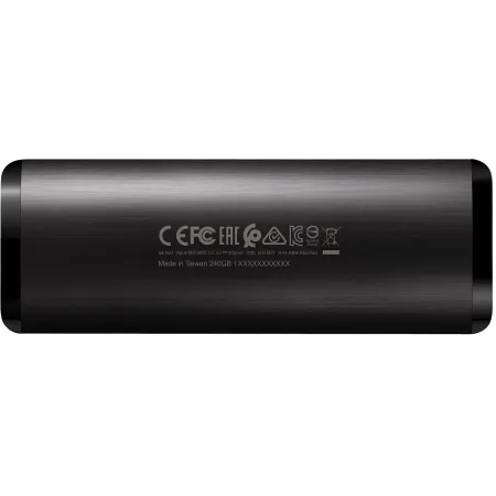 Накопитель SSD A-Data USB-C 256Gb ASE760-256GU32G2-CBK SE760 1.8" черный