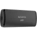 Накопитель SSD A-Data USB-C 1Tb ASE760-1TU32G2-CTI SE760 1.8" серый