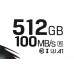 Флеш карта microSDXC 512GB Kingston SDCS2/512GB Canvas Select Plus + adapter