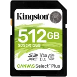 Флеш карта SDXC 512GB Kingston SDS2/512GB Canvas Select Plus w/o adapter