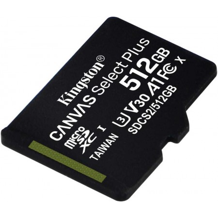 Флеш карта microSDXC 512GB Kingston SDCS2/512GBSP Canvas Select Plus w/o adapter