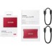 Накопитель SSD Samsung USB-C 1Tb MU-PC1T0R/WW T7 1.8" красный
