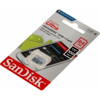 Флеш карта microSDXC 64GB Sandisk SDSQUNR-064G-GN3MN Ultra w/o adapter