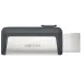 Флеш Диск Sandisk 256Gb Ultra Dual Drive SDDDC2-256G-G46 USB3.0 серый/черный