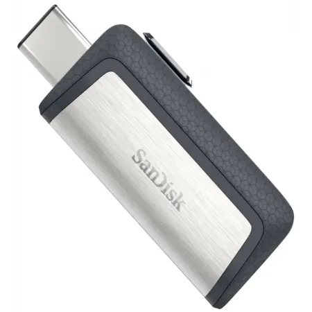 Флеш Диск Sandisk 256Gb Ultra Dual Drive SDDDC2-256G-G46 USB3.0 серый/черный