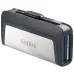 Флеш Диск Sandisk 256Gb Ultra Dual Drive SDDDC2-256G-G46 USB3.0 серый/черный