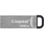 Флеш Диск Kingston 128GB DataTraveler Kyson DTKN/128GB USB3.2 серебристый/черный