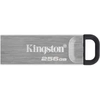 Флеш Диск Kingston 256GB DataTraveler Kyson DTKN/256GB USB3.2 серебристый/черный
