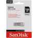 Флеш Диск Sandisk 128Gb Ultra Luxe SDCZ74-128G-G46 USB3.0 серебристый