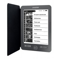 Электронная книга Digma M1 6" E-ink HD Pearl 758x1024 600MHz 128Mb/4Gb/SD/microSDHC темно-серый (в компл.:обложка)
