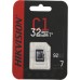 Флеш карта microSDHC 32GB Hikvision HS-TF-C1(STD)/32G/ZAZ01X00/OD w/o adapter