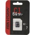 Флеш карта microSDXC 64GB Hikvision HS-TF-C1(STD)/64G/ZAZ01X00/OD w/o adapter