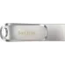Флеш Диск Sandisk 128Gb Ultra Dual Drive Luxe SDDDC4-128G-G46 USB3.1 серебристый
