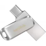 Флеш Диск Sandisk 128Gb Ultra Dual Drive Luxe SDDDC4-128G-G46 USB3.1 серебристый