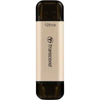 Флеш Диск Transcend 128Gb Jetflash 930С TS128GJF930C USB3.0 золотистый/черный