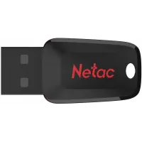 Флеш Диск Netac 16Gb U197 NT03U197N-016G-20BK USB2.0 черный/красный