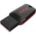 Флеш Диск Netac 128Gb U197 NT03U197N-128G-20BK USB2.0 черный/красный