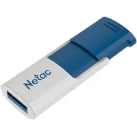 Флеш Диск Netac 64Gb U182 NT03U182N-064G-30BL USB3.0 синий/белый
