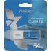 Флеш Диск Netac 64Gb U182 NT03U182N-064G-30BL USB3.0 синий/белый