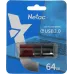 Флеш Диск Netac 64Gb U182 NT03U182N-064G-30RE USB3.0 красный/черный