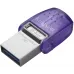 Флеш Диск Kingston 64Gb DataTraveler microDuo 3C DTDUO3CG3/64GB USB3.0 фиолетовый