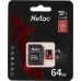 Флеш карта microSDXC 64GB Netac NT02P500PRO-064G-R P500 Extreme Pro + adapter