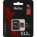 Флеш карта microSDXC 512GB Netac NT02P500PRO-512G-R P500 Extreme Pro + adapter