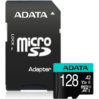 Флеш карта microSDXC 128GB A-Data AUSDX128GUI3V30SA2-RA1 Premier Pro + adapter