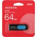 Флеш Диск A-Data 64Gb DashDrive UV128 AUV128-64G-RBE USB3.0 черный/синий