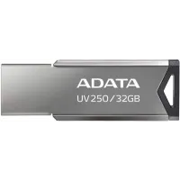 Флеш Диск A-Data 32Gb UV250 AUV250-32G-RBK USB2.0 серебристый