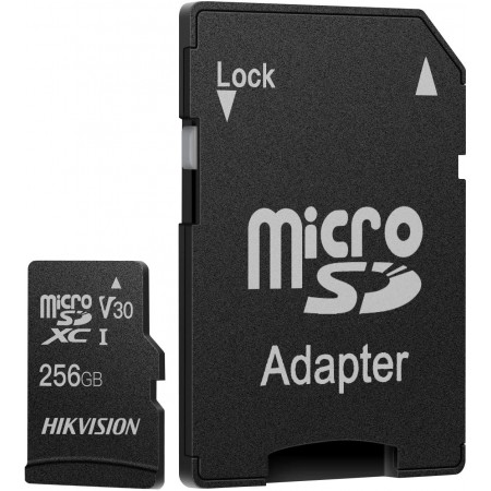 Флеш карта microSDXC 256GB Hikvision HS-TF-C1(STD)/256G/Adapter C1 V30 + adapter