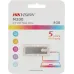 Флеш Диск Hikvision 8GB M200 HS-USB-M200/8G USB2.0 серебристый
