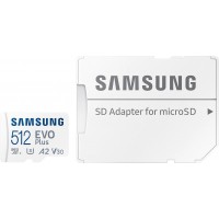 Флеш карта microSDXC 512GB Samsung MB-MC512KA EVO PLUS + adapter