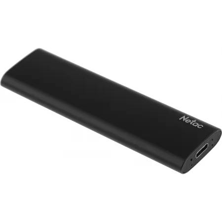 Накопитель SSD Netac USB-C 250Gb NT01ZSLIM-250G-32BK Z Slim 1.8" черный