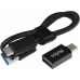 Накопитель SSD Netac USB-C 500Gb NT01ZSLIM-500G-32BK Z Slim 1.8" черный