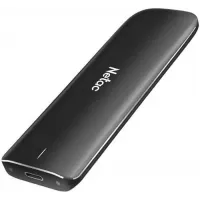 Накопитель SSD Netac USB-C 500Gb NT01ZX-500G-32BK ZX 1.8" черный