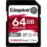 Флеш карта SDXC 64GB Kingston SDR2/64GB Canvas React Plus w/o adapter
