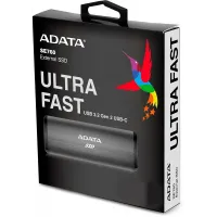 Накопитель SSD A-Data USB-C 2TB ASE760-2TU32G2-CBK SE760 1.8" черный