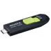 Флеш Диск A-Data 128Gb Type-C UC300 ACHO-UC300-128G-RBK/GN USB3.2 черный/зеленый
