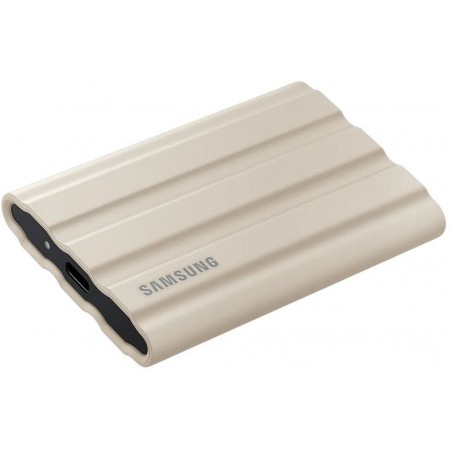 Накопитель SSD Samsung Original USB-C 1Tb MU-PE1T0K/WW Shield T7 1.8" бежевый