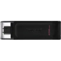 Флеш Диск Kingston 256Gb DataTraveler 70 Type-C DT70/256GB USB3.2 черный